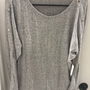 Gray Women's Retrology Crew Neck Sweater Size Large NWT